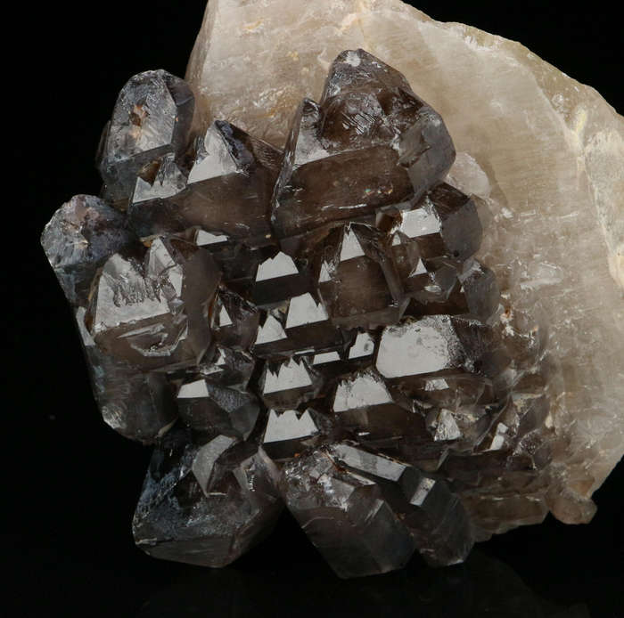 Smoky Quartz on Matrix, Erongo Mnt Region, Namibia