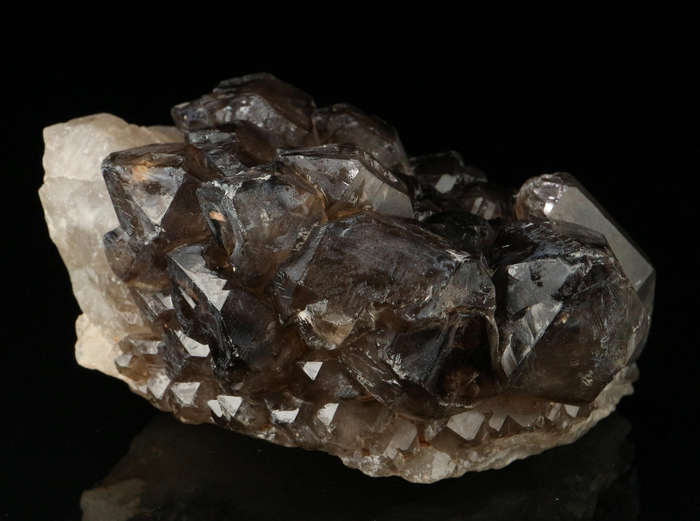 Smoky Quartz on Matrix, Erongo Mnt Region, Namibia