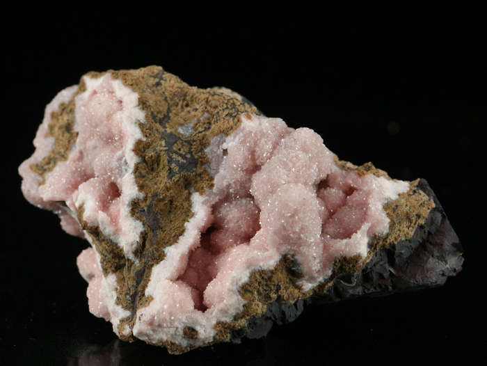 Rhodochrosite on Matrix,"N'Chwaning III Mine, Kalahari Manganese Field, Northern Cape, South Africa