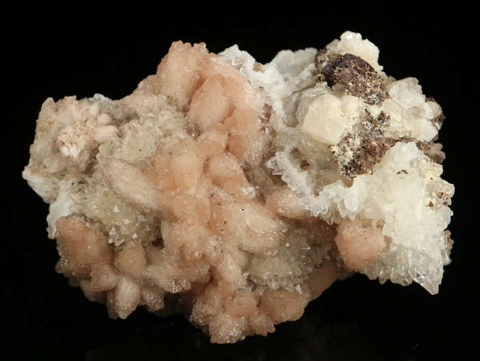 Calcite, Olmiite on Matrix,"N'Chwaning II Mine, Kalahari Manganese Field, Northern Cape, South Afric