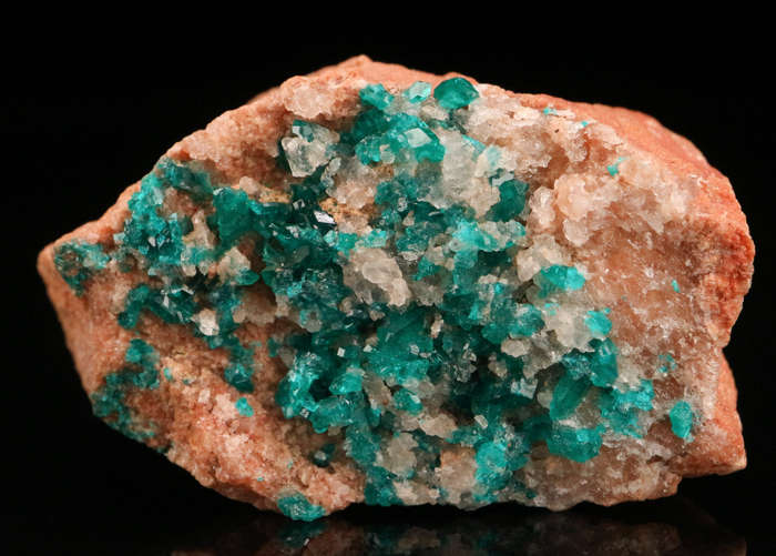 Dioptase on Matrix, Kaokoveld Region, Namibia