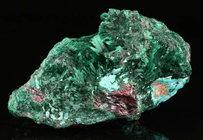 Malachite on Cuprite, Mashamba West Mine, DRC