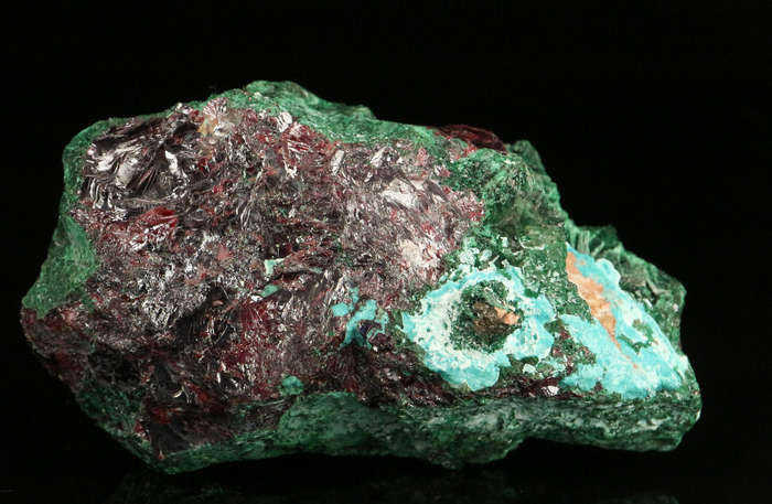 Malachite on Cuprite, Mashamba West Mine, DRC