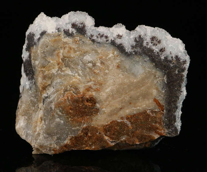 Quartz on Smithsonite, Skorpion Mine, Karas Region, Namibia