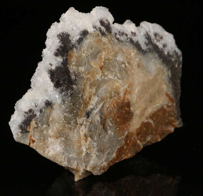 Quartz on Smithsonite, Skorpion Mine, Karas Region, Namibia