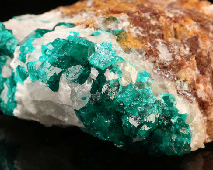 Dioptase on Matrix, Tantara Mine, DRC