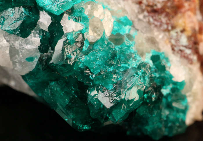 Dioptase on Matrix, Tantara Mine, DRC