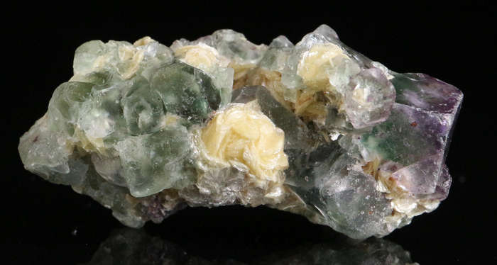 Muscovite on Fluorite, Erongo Mnt Region, Namibia