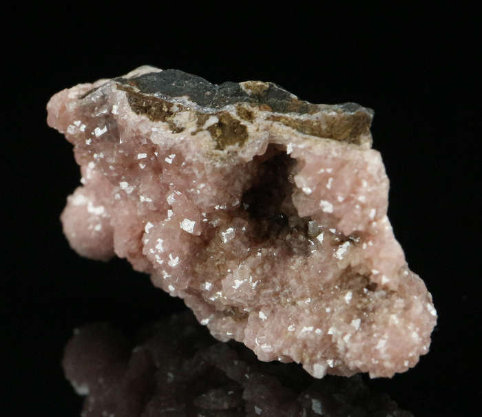 Rhodochrosite on Matrix,"N'Chwaning II Mine, Kalahari Manganese Field, Northern Cape, South Africa "