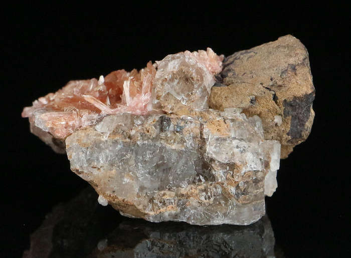 Inesite on Baryte, "N'Chwaning II Mine, Kalahari Manganese Field, Northern Cape, South Africa "