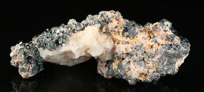 Hematite & Calcite Cluster,"N'Chwaning II Mine, Kalahari Manganese Field, Northern Cape, South Afric