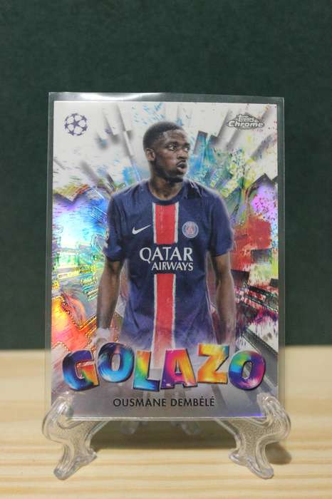Ousmane Dembele 2025 Topps Chrome GOLAZO trading card