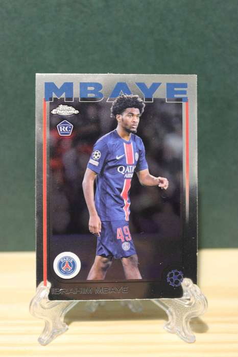 PSG IBRAHIM MBAYE 2025 Topps Chrome trading card