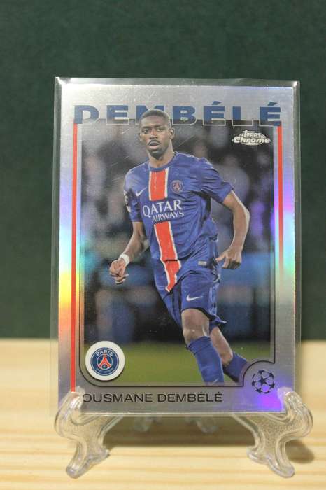 PSG Ousmane Dembélé 2025 Topps Chrome REFRACTOR trading card