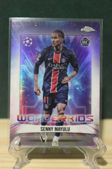 PSG SENNY MAYULU ROOKIE CARD 2025 Topps Chrome WONDERKIDS trading card