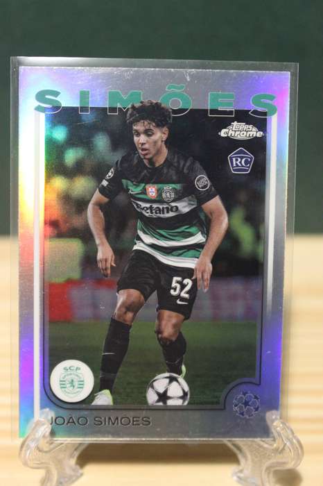 SPORTING João Simões ROOKIE CARD Topps Chrome Refractor