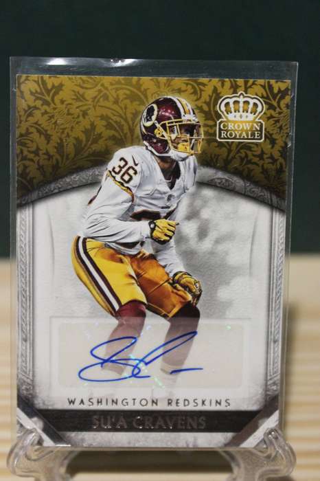 NFL SU'A CRAVENS AUTOGRAPH CARD - PANINI CROWN ROYALE 2016