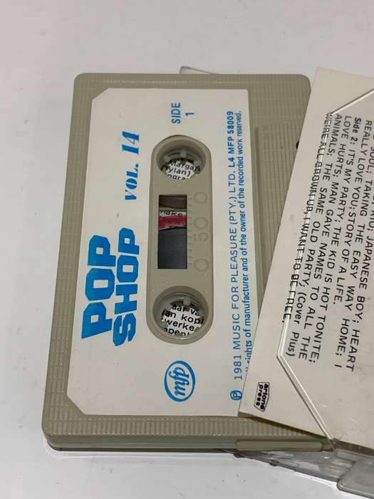 Cassette Tape - Pop Shop . Volume 14 - Not Tested / See Pics
