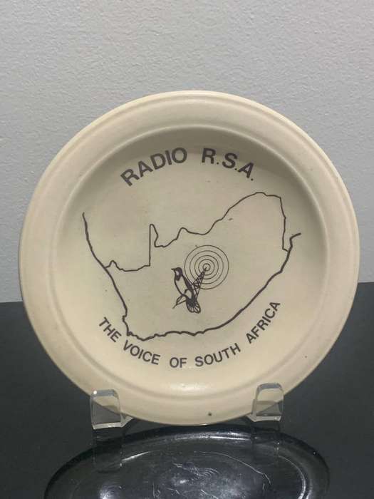 Ceramic Plate  Radio RSA  The Voice Of South Africa