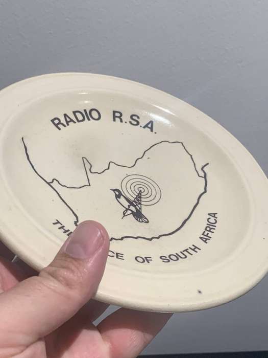 Ceramic Plate  Radio RSA  The Voice Of South Africa
