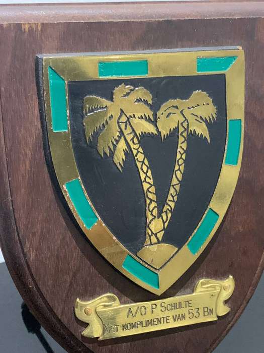 SA Defence Force  Wall Plaque  53 Battalion #Militaria
