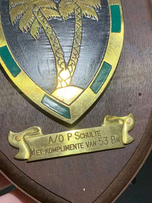 SA Defence Force  Wall Plaque  53 Battalion #Militaria