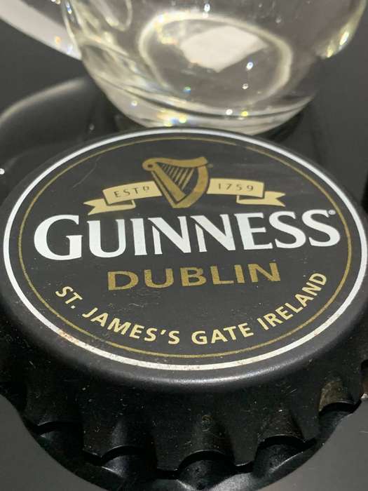 Irish Guinness Pub Paraphernalia - Glass Mug, Bottle Opener, Mini Bottle.