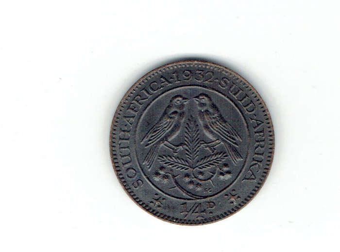 1932 UNION of S A farthing in UNC grade RARE