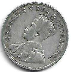 1934 UNION of S A 2 shillings in VF grade 80% silver