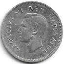 1945 UNION of S A 3d in EF grade 80% silver