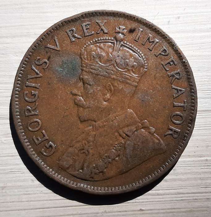 1929 UNION of S A 1 penny bronze in EF+ grade VERY scarce in high grades