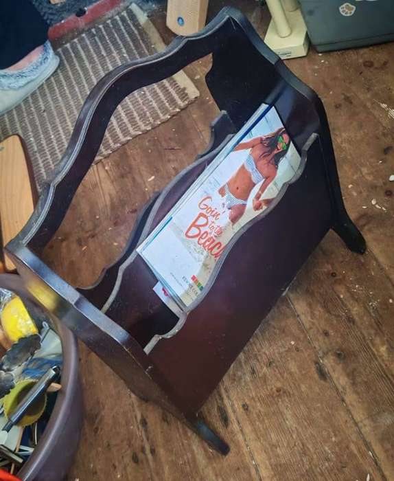 Wooden Magazine Rack