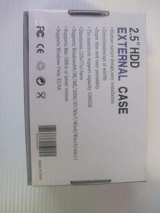 2.5" HDD External Case USB 2.O