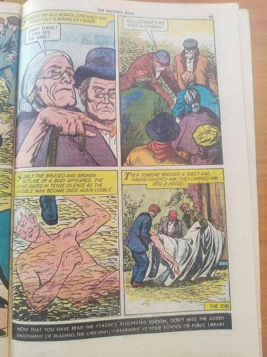 CLASSICS ILLUSTRATED: THE INVISIBLE MAN by H.G WELLS