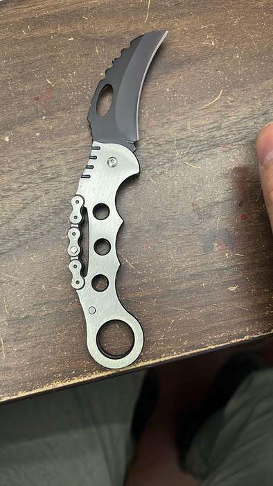 SECONDHAND Outdoor Folding Pocket Knife W88 - Silver