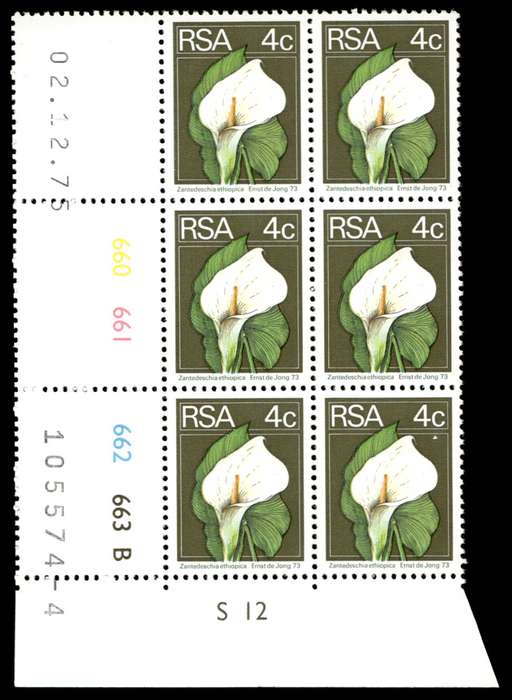 RSA 1975/12/02 2nd Definitive issue 4c Control Blocks Pane B