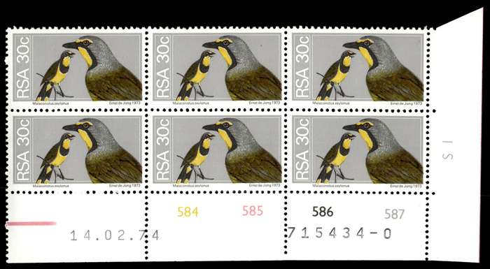 RSA 1974/02/14 2nd Definitive issue 30c Control Blocks