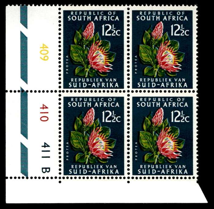 RSA 1970/06 Definitive Issue 12½c Cyl. No 409 410 411B