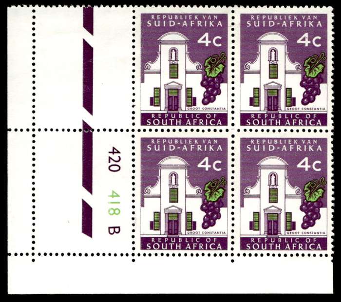 RSA 1971/03/01 Definitive Issue 4c Cyl. No 420 418B