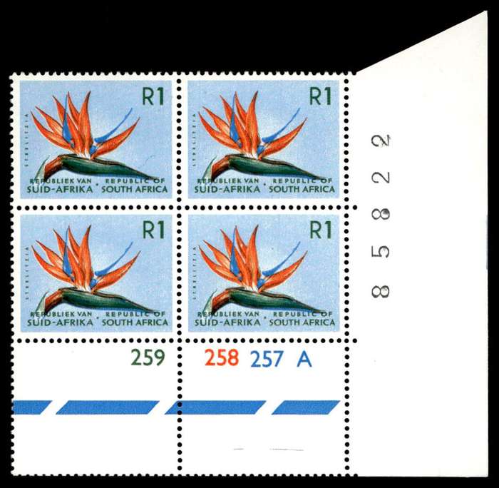 RSA 1971/03 Definitive Issue R1 Cyl. No 259 258 257A Control Blocks