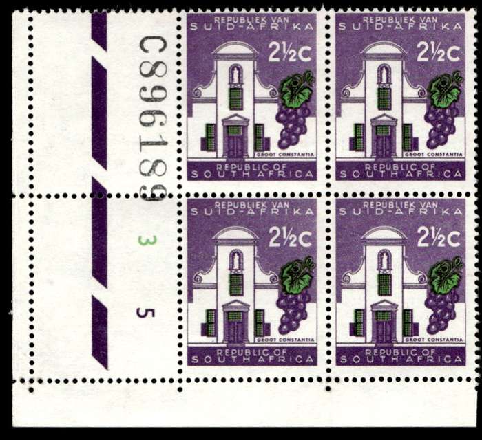 RSA 1961/08 Definitive Issue 2½c Cyl. No 3 5C *No Wmk