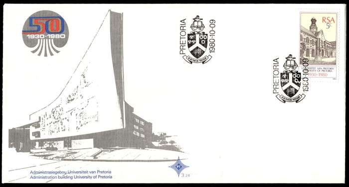 1980 RSA The University of Pretoria FDC 3.24