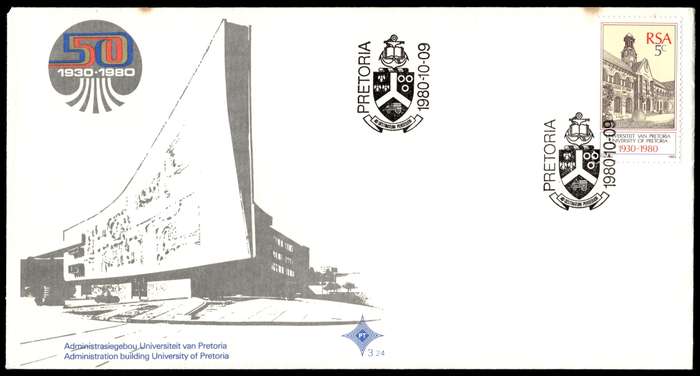 1980 RSA The University of Pretoria FDC 3.24