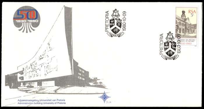 1980 RSA The University of Pretoria FDC 3.24