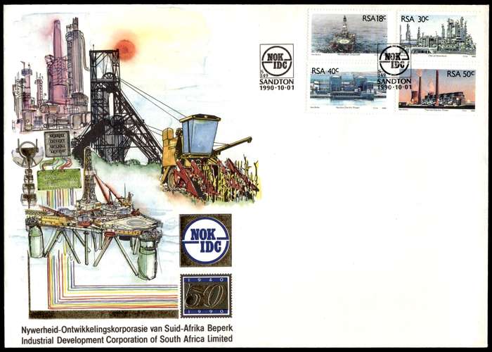 1990 RSA The IDC - 50 Years of Service to Industry Commemorative Cover