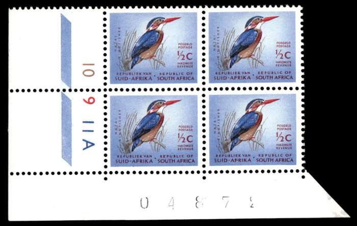 RSA 1964/05/21 Definitive Issue ½c Cyl. No 10 9 11A