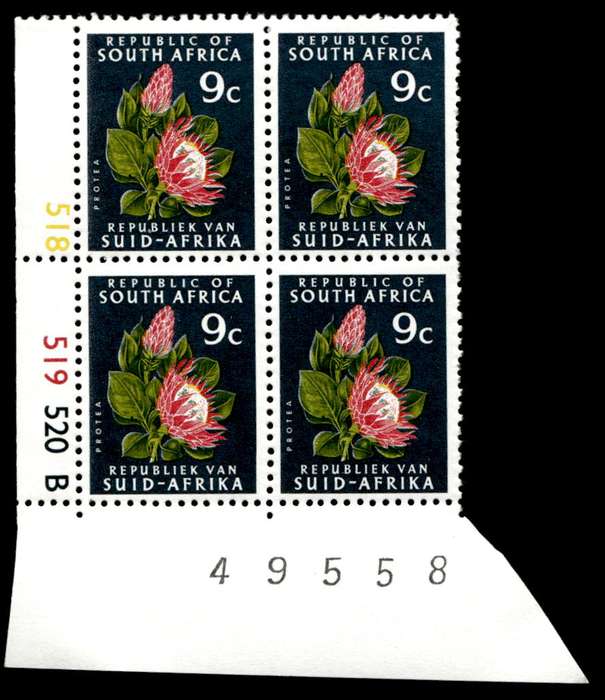 RSA 1973/06 Definitive Issue 9c Cyl. No 518 519 520B