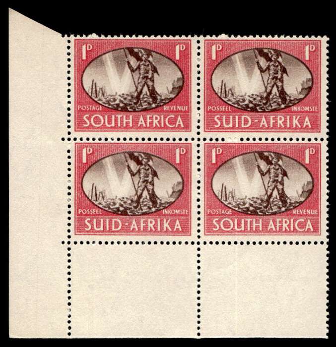 RSA 1945/12/03 Victory issue - Victory 1d Wmk MSH