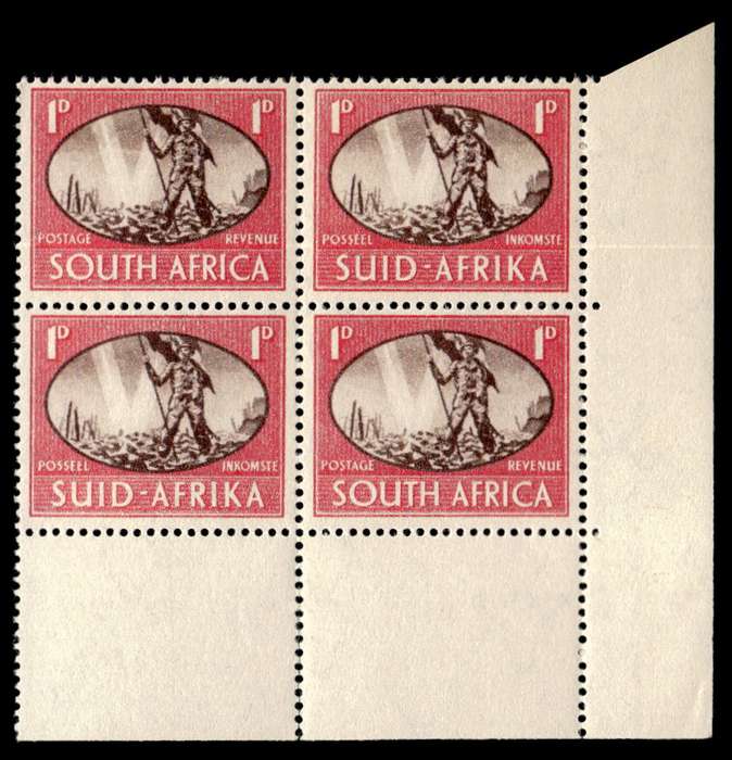 RSA 1945/12/03 Victory issue - Victory 1d Wmk MSH