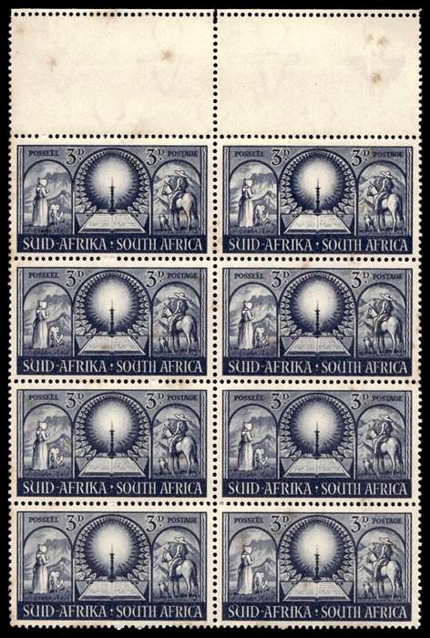 RSA 1949/12/01 Inauguration of Voortrekker Monument 3d Voortrekkers, bible & candle Wmk MSH